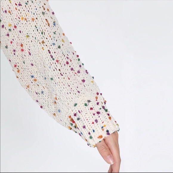 ❤️ LAST ONE! Chenille Embellished Confetti Sweater - Picture 4 of 7